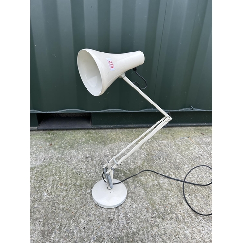 279 - An original Herbert Terry white angle poise desk lamp