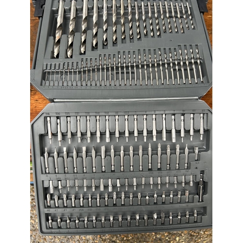 343 - A complete cased drill and driver bit set