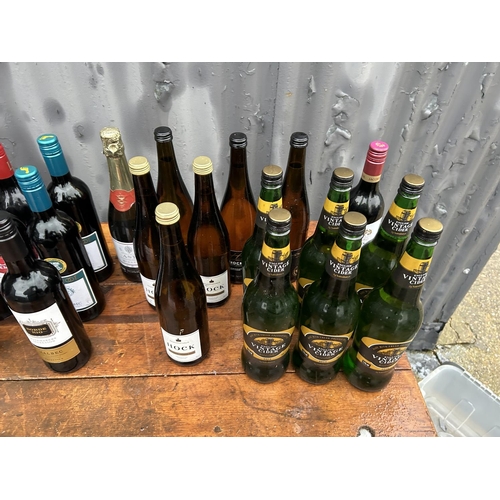 381 - 28 Bottles of assorted red & white wines and cider