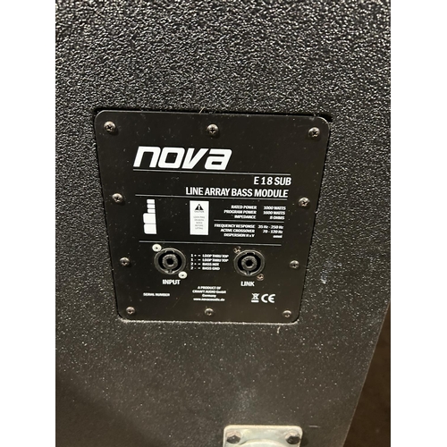 44 - A pair of very large NOVA E18 SUB Line array bass module 80x60x92