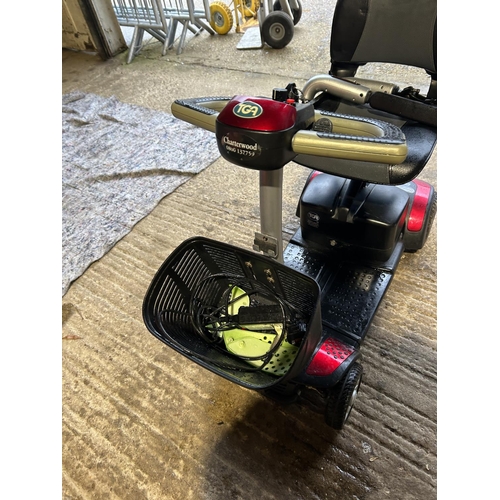 57 - A TGA mobility scooter for repair with key and charger