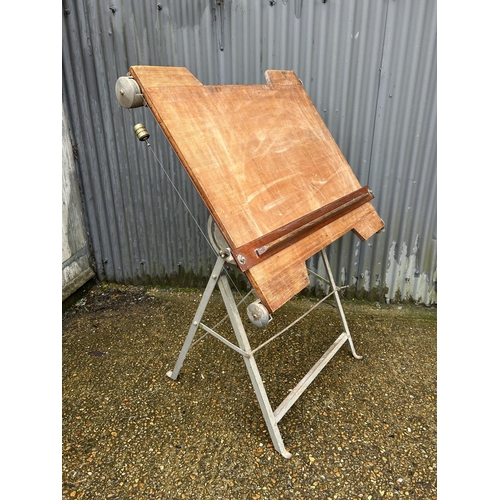 75 - A vintage architects drawing board