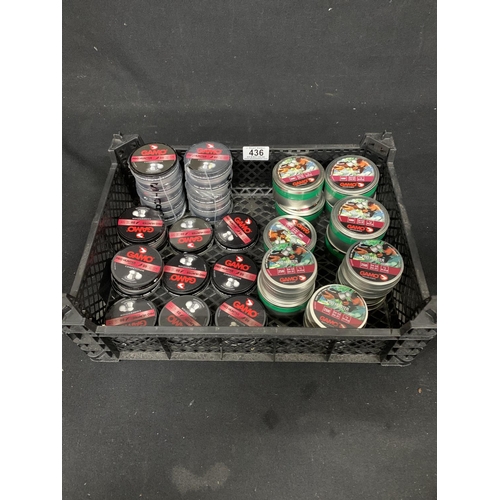 436 - 37 New Tins of Gamo .177 and .22 Air Rifle Pellets