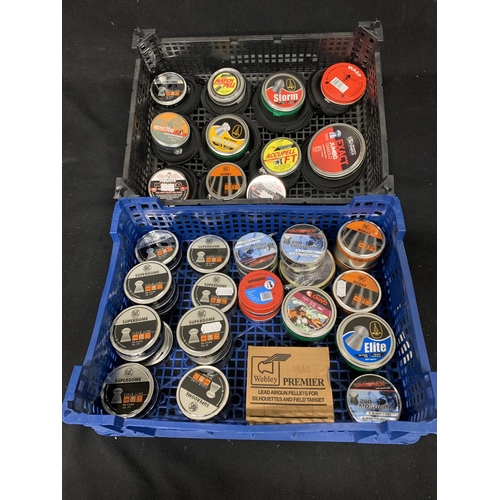 437 - 40 New Tins of assorted .177 and.22 Air Rifle Pellets (2)