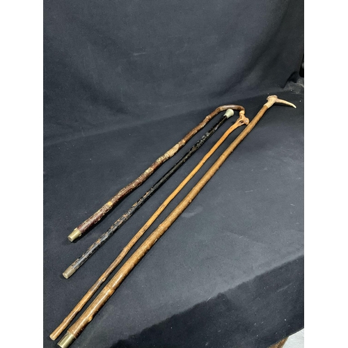 488 - 4 walking sticks