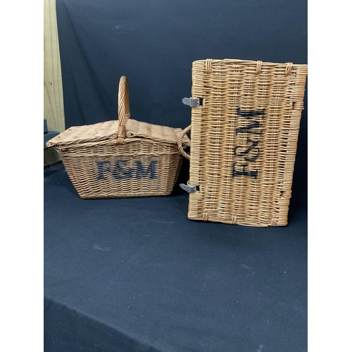 509 - 2 large F&M picnic baskets