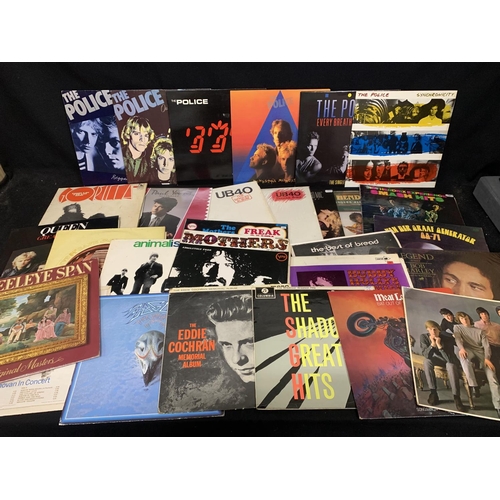 575 - 6 The Police LP's and collection of 23 other Rock and Pop LP's