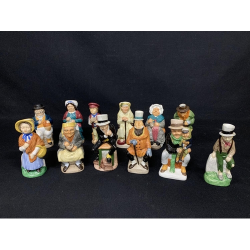 599 - 12 The Charles Dickens Toby Jug Collection figures, Franklin Mint Woods collection, height approx 15... 