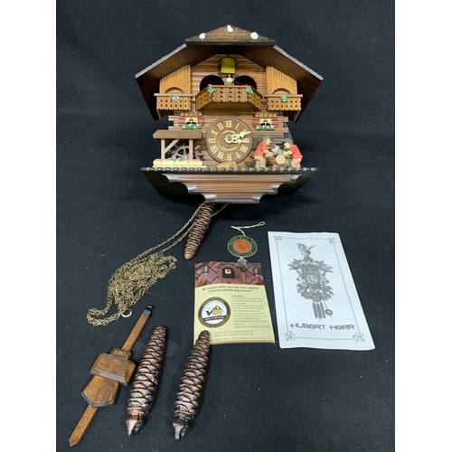 604 - Black Forest Cuckoo Clock, height 28cms