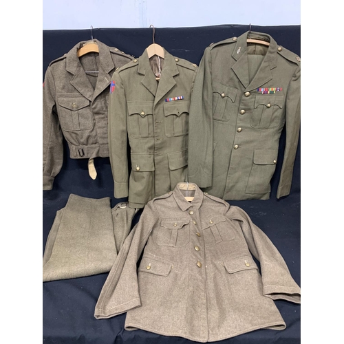 653 - Selection of British Military uniforms