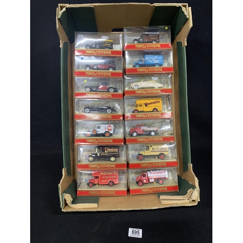 695 - Tray of Yesteryear Die Cast Models