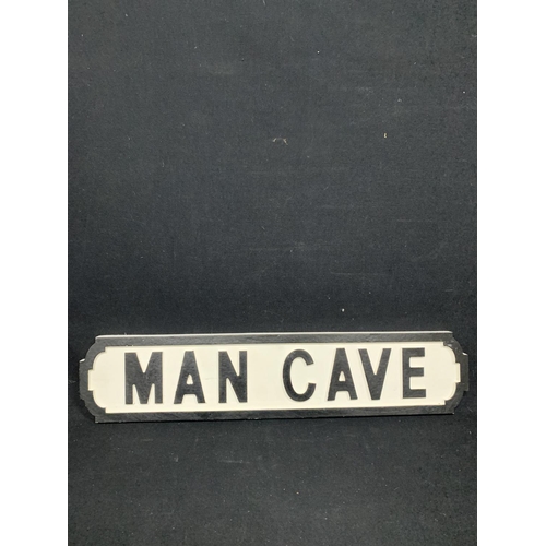 748 - Wooden Man Cave Sign, length 64 cms