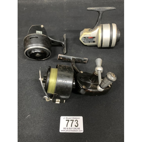 773 - Mitchell reel and two Abu Reels