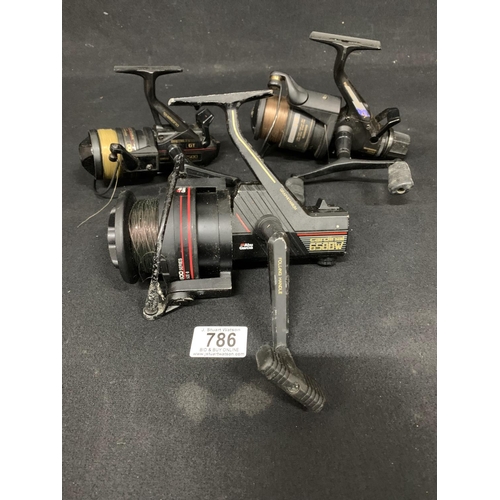 786 - Abu Garcia Cardinal 6588 Reel and two Shimano fishing reels