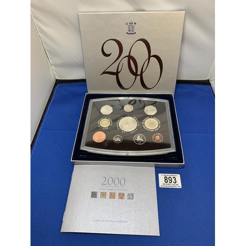 893 - Royal Mint Proof 2000 Prologue Coin Set