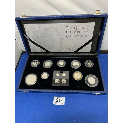 912 - Royal Mint 2006 Silver Proof Queen's 80th Birthday Coin Collection including Maundy Money