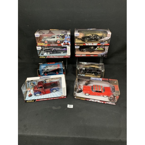 951 - 8 TV & Film Themed boxed Model Vehicles