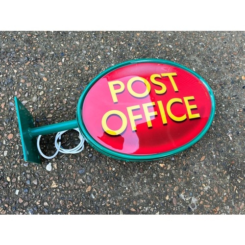 93 - A double sided illuminating Post Office sign 75x42