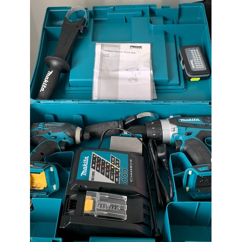 342 - A Makita cordless drill set Model DTD146 and DHP458 (no batteries)