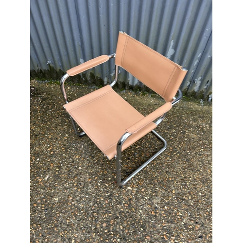 285 - A Marcel Breurer style cantilever armchair