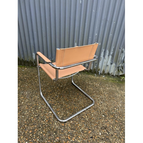 285 - A Marcel Breurer style cantilever armchair