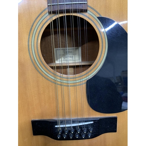 638 - Sigma 12 string acoustic guitar 1970's good condition