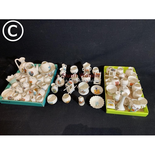 729 - Collection of 60 pieces of Goss crested china (2)