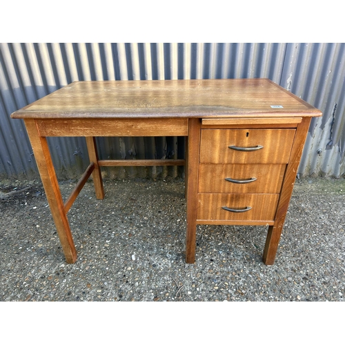 104 - A vintage three drawer typist desk 106x66x75