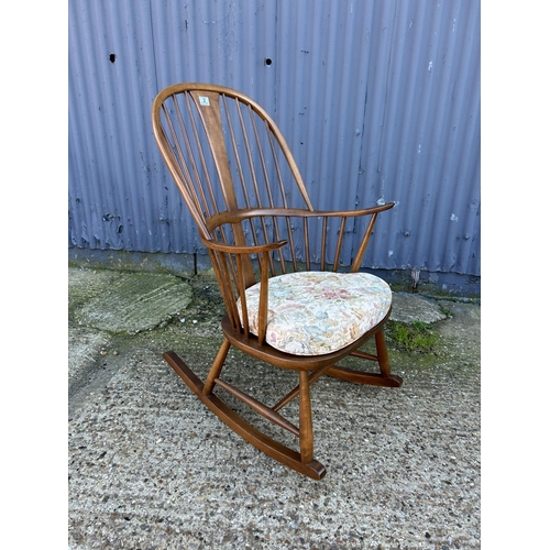 2 - An Ercol golden dawn stick back rocking chair