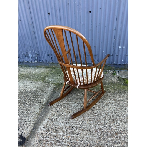 2 - An Ercol golden dawn stick back rocking chair