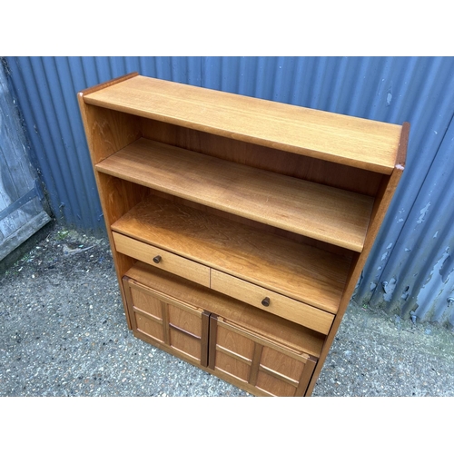 215 - A nathan teak bookcase 88x27x120