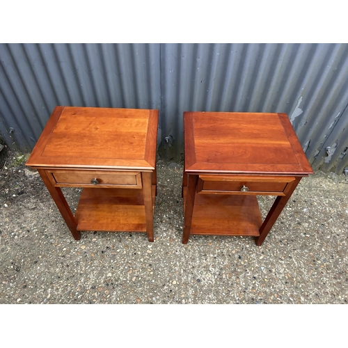 221 - A pair of single drawer bedsides by GRANGE