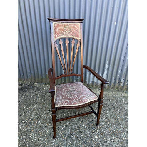 34 - An arts and crafts carver chair