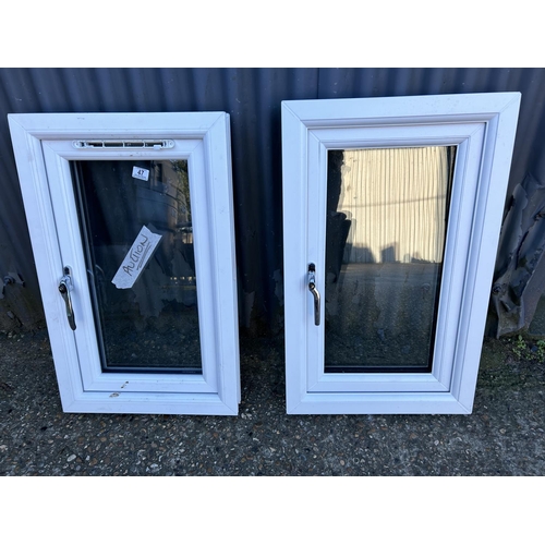 47 - A pair of double glazed windows 50x80