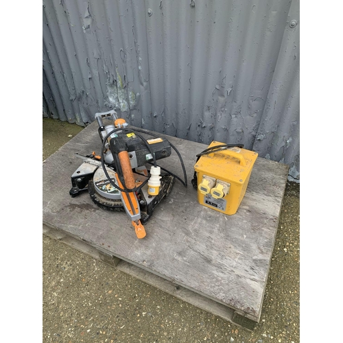 424 - Evolution Chop saw 110v and Transformer