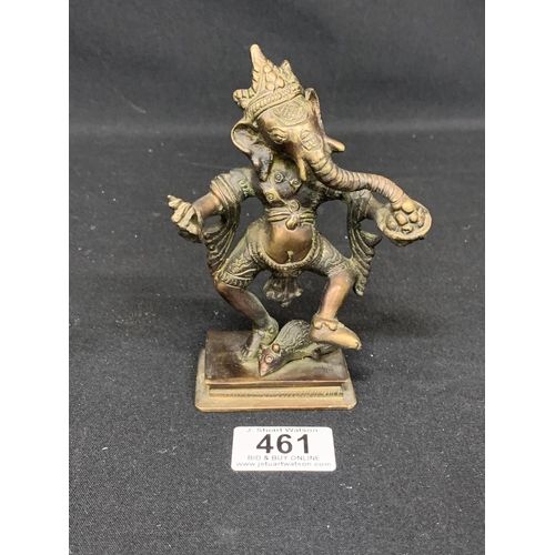 461 - Bronze Ganesh Figure, height 14cms