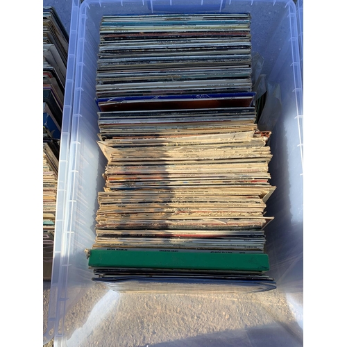 610 - 3 Trays of LP records