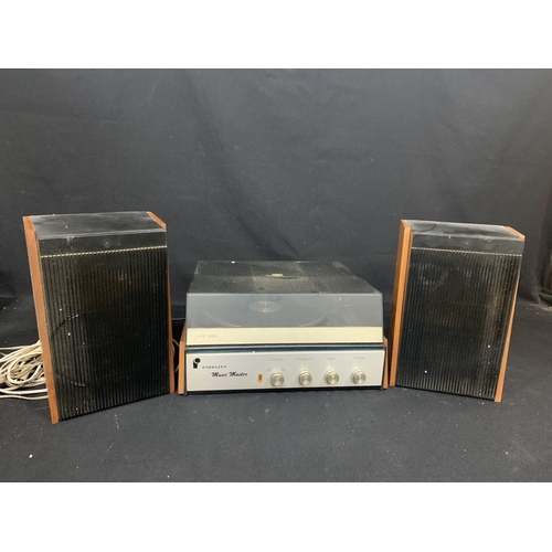 668 - Vintage Fidelity Music Master Record player and speakers