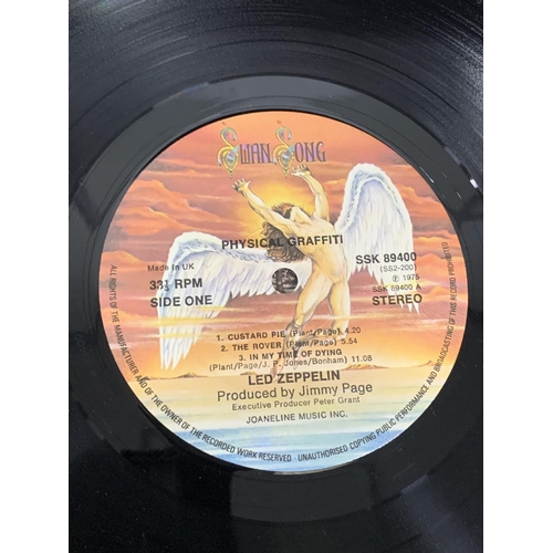 682 - Led Zeppelin Physical Graffitt Album dated 1975 (near mint condition) and In Through The Out Door Al... 