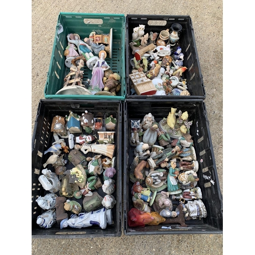 769 - Four crates of figures (not including crates)