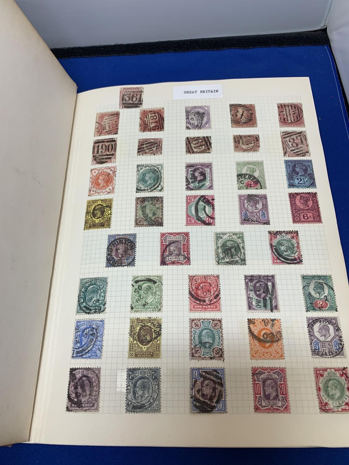 An extensive GB Stamp Album comprising 75 pages full of mostly mint ...