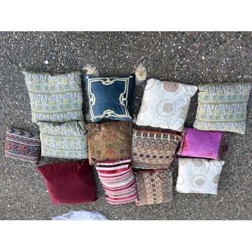 69 - Collection of decorative cushions (3 bags)