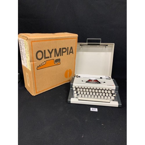 631 - Boxed Olympia Traveller Deluxe S typewriter