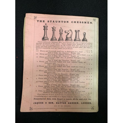 797 - Jacques Boxed boxwood Chess Set, The Staunton Chessmen, with original instructions