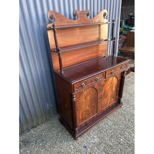 205 - A Victorian mahogany chiffonier sideboard 110x45x160