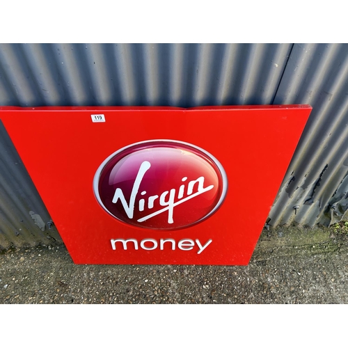 208 - A large virgin money sign 94x96