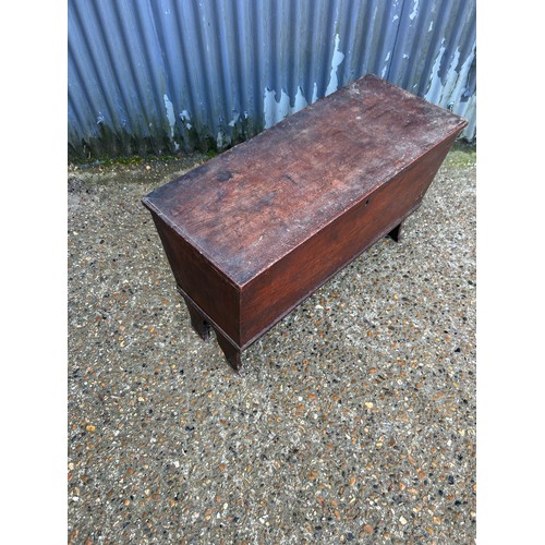 228 - An Antique elm coffer