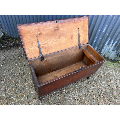 228 - An Antique elm coffer