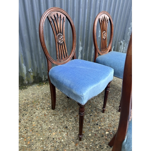 186 - Set of four Reproduction Hepplewhite style mahogany chairs