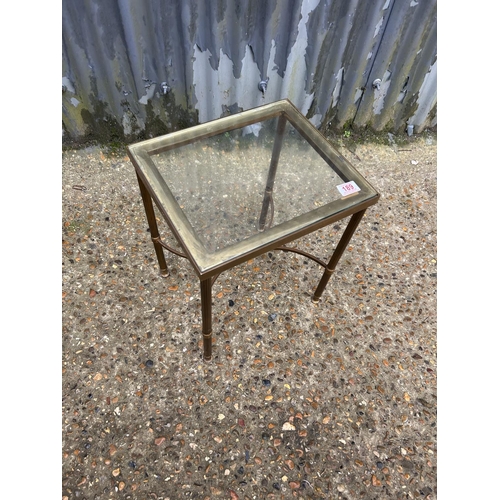 189 - Italian style brass occasional table 36 x 31 x 45 cms